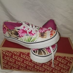 Hawaiian floral Vans